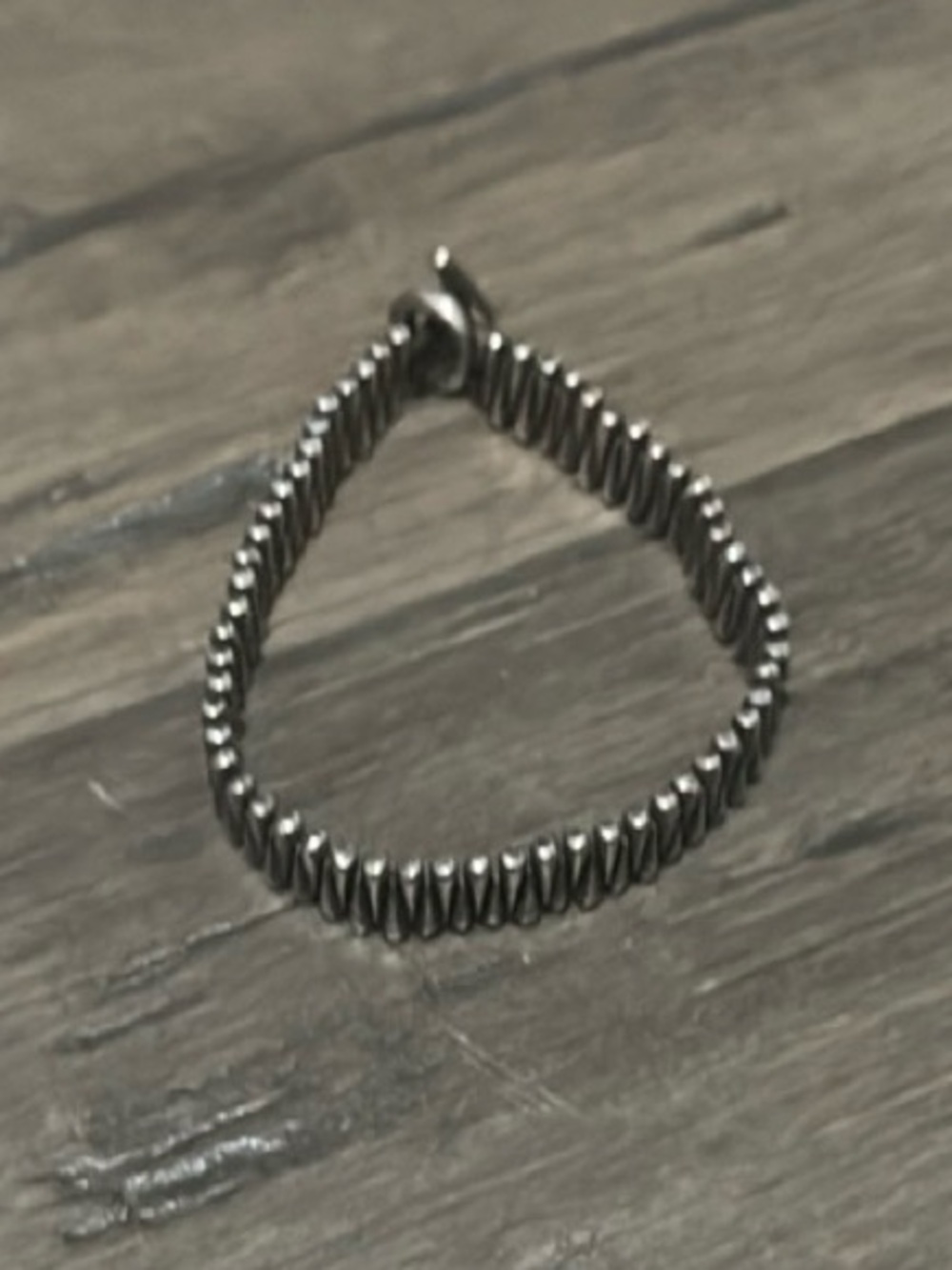 Men's Sterling Silver-Tone Spiral Coil Bracelet 925